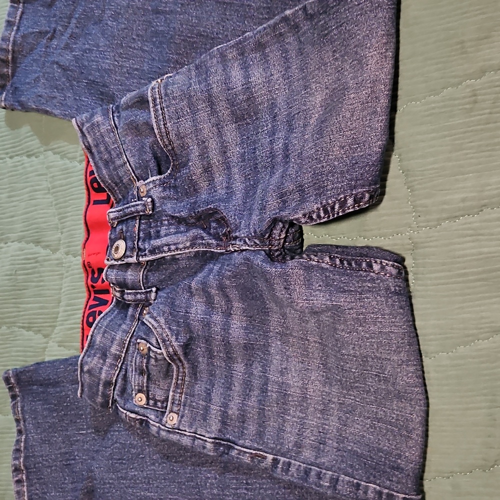 Levi's Dark Blue Jeans with Red Waistband